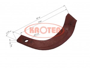 Нож фрезы мотоблока - правый